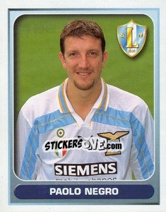 Sticker Paolo Negro - Calcio 2000-2001 - Merlin