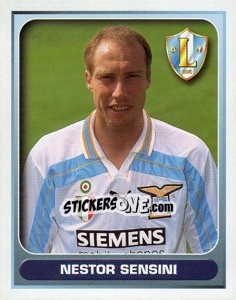 Figurina Nestor Sensini - Calcio 2000-2001 - Merlin