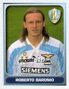 Sticker Roberto Baronio - Calcio 2000-2001 n. 192 - Merlin
