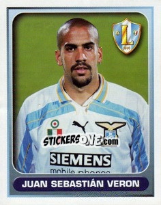 Sticker Juan Sebastian Veron - Calcio 2000-2001 - Merlin