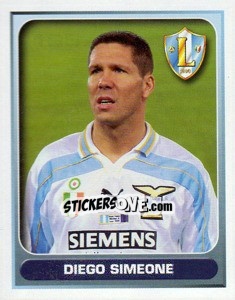 Sticker Diego Simeone - Calcio 2000-2001 n. 195 - Merlin