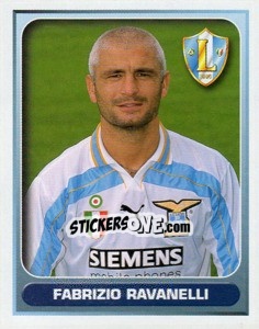Sticker Fabrizio Ravanelli - Calcio 2000-2001 n. 197 - Merlin