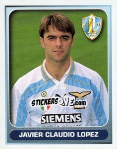 Cromo Javier Claudio Lopez - Calcio 2000-2001 - Merlin