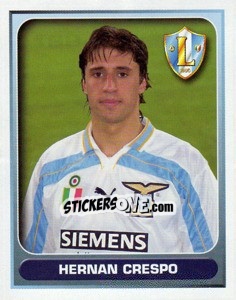 Sticker Hernan Crespo - Calcio 2000-2001 n. 199 - Merlin