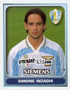 Figurina Simone Inzaghi - Calcio 2000-2001 - Merlin