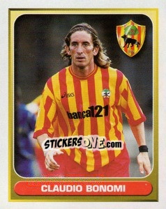 Sticker Claudio Bonomi (Superstar) - Calcio 2000-2001 n. 206 - Merlin