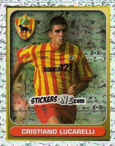 Sticker Cristiano Lucarelli (Il Bomber) - Calcio 2000-2001 n. 207 - Merlin