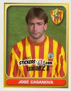 Sticker Jose Casanova - Calcio 2000-2001 n. 210 - Merlin