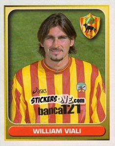 Sticker William Viali - Calcio 2000-2001 - Merlin