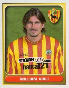 Sticker William Viali - Calcio 2000-2001 n. 213 - Merlin