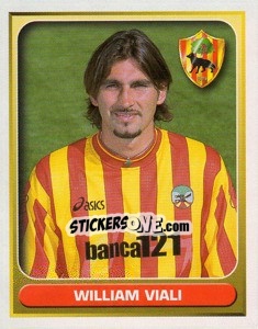 Figurina William Viali - Calcio 2000-2001 - Merlin