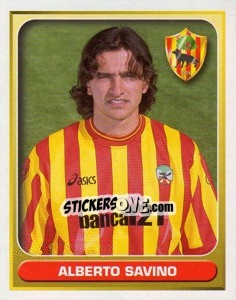 Sticker Alberto Savino - Calcio 2000-2001 n. 215 - Merlin