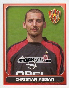 Sticker Christian Abbiati - Calcio 2000-2001 - Merlin