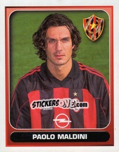 Sticker Paolo Maldini - Calcio 2000-2001 n. 237 - Merlin