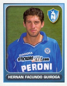 Cromo Hernan Facundo Quiroga - Calcio 2000-2001 - Merlin