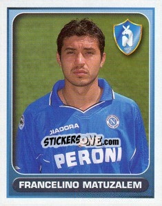 Sticker Francelino Matuzalem - Calcio 2000-2001 n. 266 - Merlin
