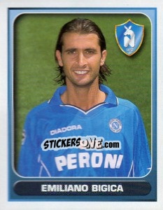 Figurina Emiliano Bigica - Calcio 2000-2001 n. 267 - Merlin