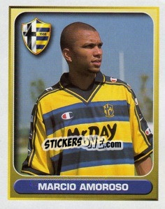Sticker Márcio Amoroso (Superstar) - Calcio 2000-2001 n. 279 - Merlin