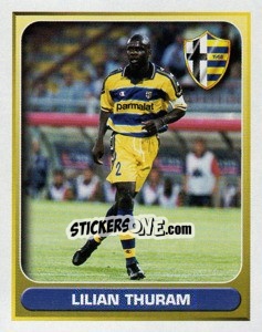 Sticker Lilian Thuram (Superstar) - Calcio 2000-2001 n. 281 - Merlin