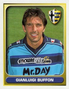 Sticker Gianluigi Buffon - Calcio 2000-2001 n. 283 - Merlin
