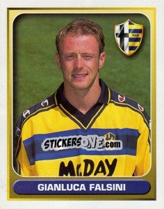 Sticker Gianluca Falsini - Calcio 2000-2001 n. 286 - Merlin