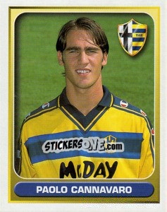 Sticker Paolo Cannavaro - Calcio 2000-2001 - Merlin