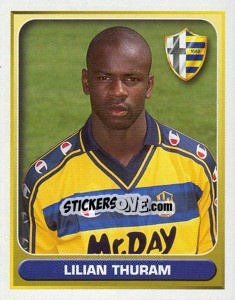 Sticker Lilian Thuram - Calcio 2000-2001 n. 288 - Merlin