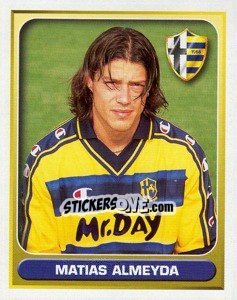 Sticker Matias Almeyda - Calcio 2000-2001 n. 290 - Merlin