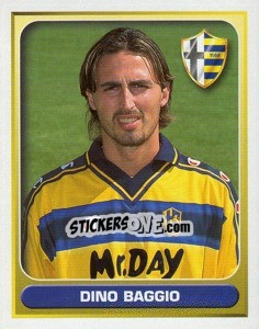 Sticker Dino Baggio - Calcio 2000-2001 n. 291 - Merlin