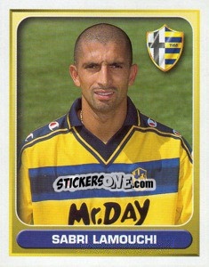 Figurina Sabri Lamouchi - Calcio 2000-2001 - Merlin