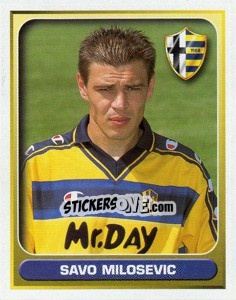 Sticker Savo Milosevic - Calcio 2000-2001 n. 297 - Merlin