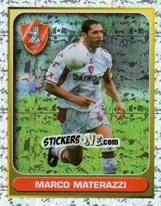 Sticker Marco Materazzi (Il Bomber) - Calcio 2000-2001 n. 307 - Merlin