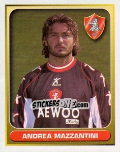 Sticker Andrea Mazzantini - Calcio 2000-2001 n. 308 - Merlin