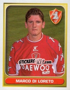 Sticker Marco di Loreto - Calcio 2000-2001 n. 310 - Merlin