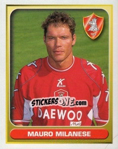 Figurina Mauro Milanese - Calcio 2000-2001 - Merlin