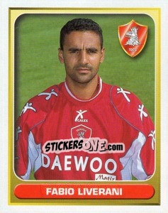 Sticker Fabio Liverani - Calcio 2000-2001 - Merlin