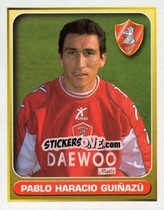 Cromo Pablo Haracio Guinazu - Calcio 2000-2001 - Merlin