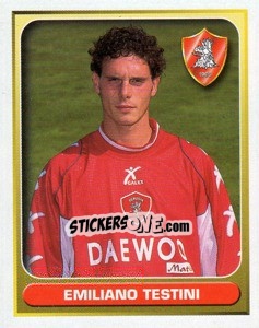 Figurina Emiliano Testini - Calcio 2000-2001 - Merlin