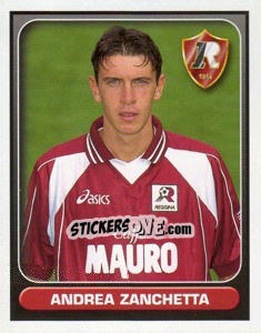 Sticker Andrea Zanchetta - Calcio 2000-2001 n. 346 - Merlin