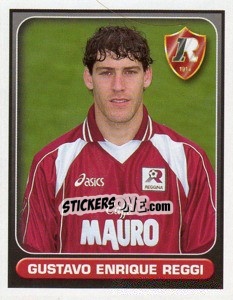 Cromo Gustavo Enrique Reggi - Calcio 2000-2001 - Merlin