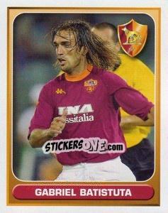 Cromo Gabriel Batistuta (Superstar) - Calcio 2000-2001 - Merlin