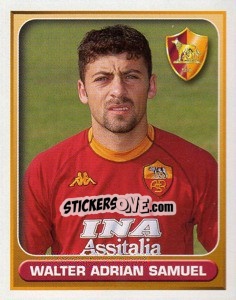Sticker Walter Adrian Samuel - Calcio 2000-2001 n. 363 - Merlin