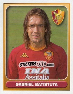 Sticker Gabriel Batistuta - Calcio 2000-2001 n. 372 - Merlin