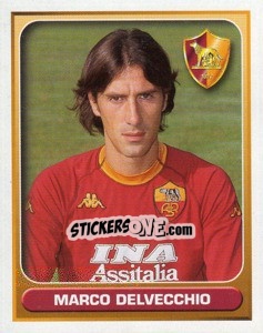 Sticker Marco Delvecchio - Calcio 2000-2001 n. 373 - Merlin