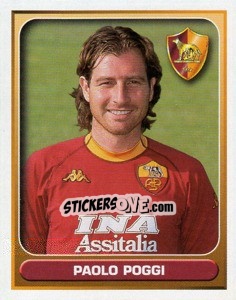 Figurina Paolo Poggi - Calcio 2000-2001 - Merlin