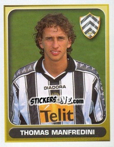 Sticker Thomas Manfredini - Calcio 2000-2001 - Merlin