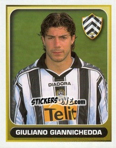 Sticker Giuliano Giannichedda - Calcio 2000-2001 n. 393 - Merlin