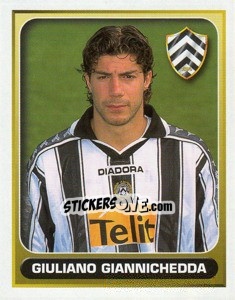 Figurina Giuliano Giannichedda - Calcio 2000-2001 - Merlin