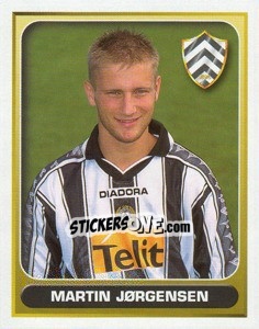 Sticker Martin Jorgensen - Calcio 2000-2001 n. 394 - Merlin
