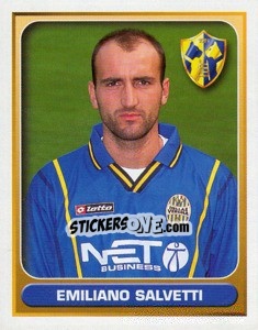 Figurina Emiliano Salvetti - Calcio 2000-2001 - Merlin